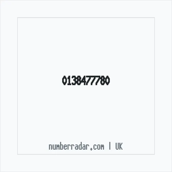 Reverse number check for +44 138477780 — who called me?