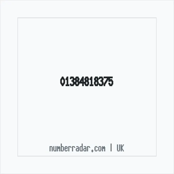 Reverse number check for +44 1384 818375 — who called me?