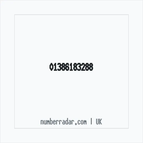 Reverse number check for +44 1386 183288 — who called me?