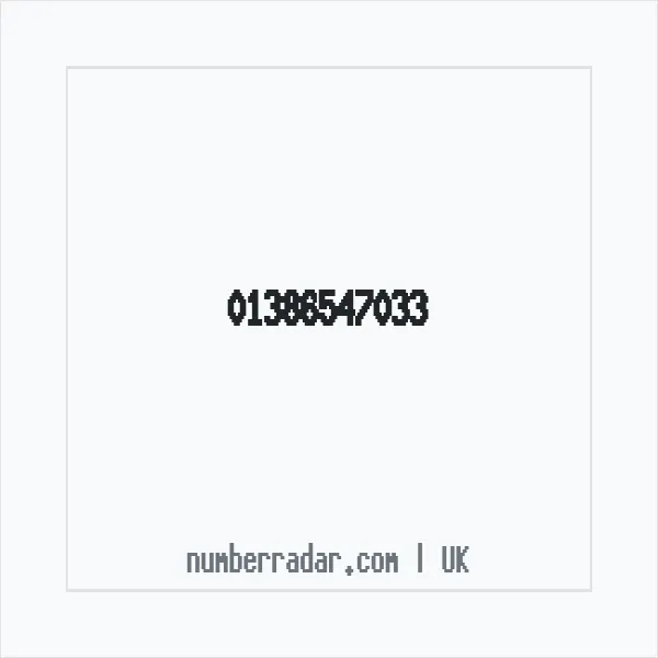 Reverse number check for +44 1386 547033 — who called me?