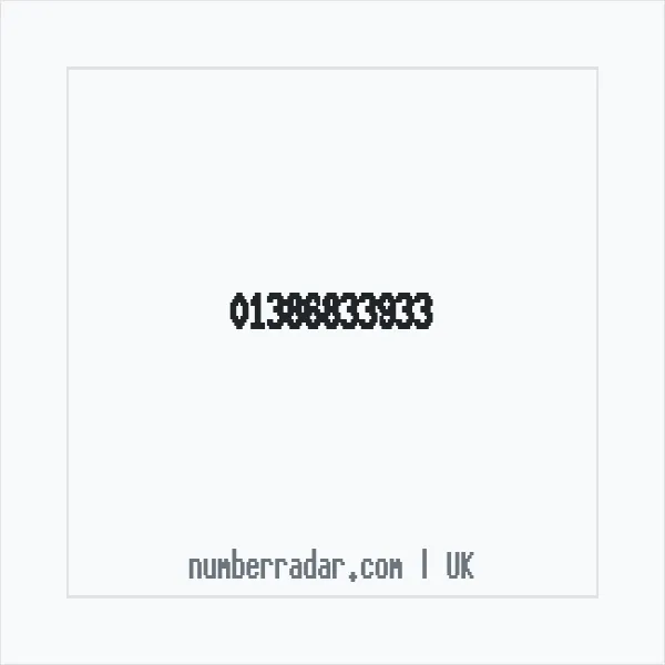 Reverse number check for +44 1386 833933 — who called me?