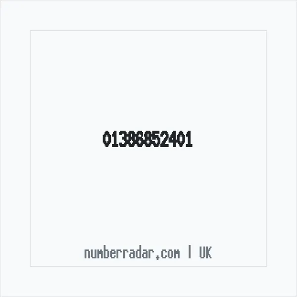 Reverse number check for +44 1386 852401 — who called me?