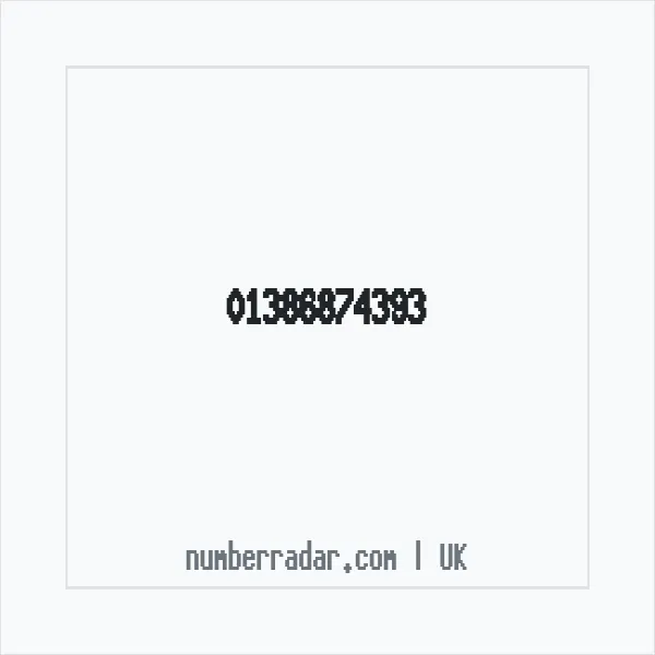 Reverse number check for +44 1386 874393 — who called me?