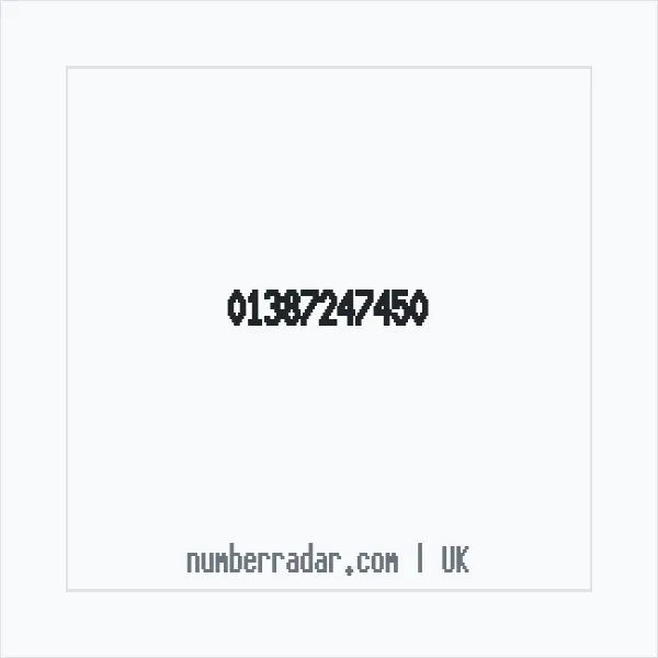 Reverse number check for +44 1387 247450 — who called me?