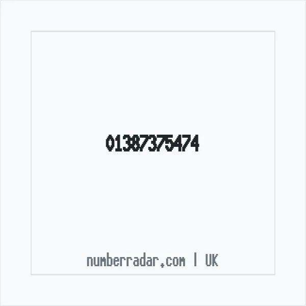 Reverse number check for +44 1387 375474 — who called me?