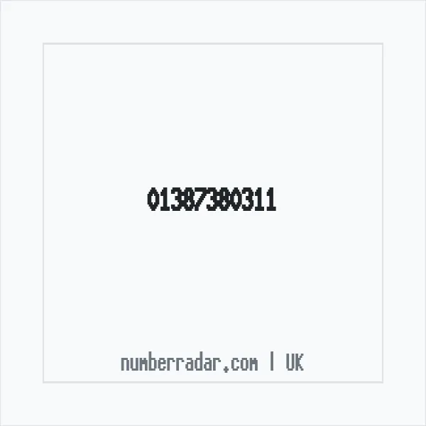 Reverse number check for +44 1387 380311 — who called me?