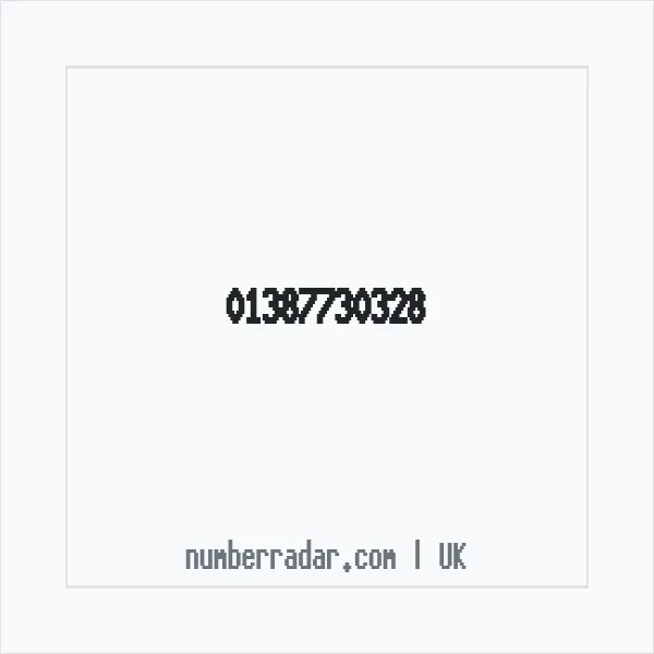 Reverse number check for +44 1387 730328 — who called me?