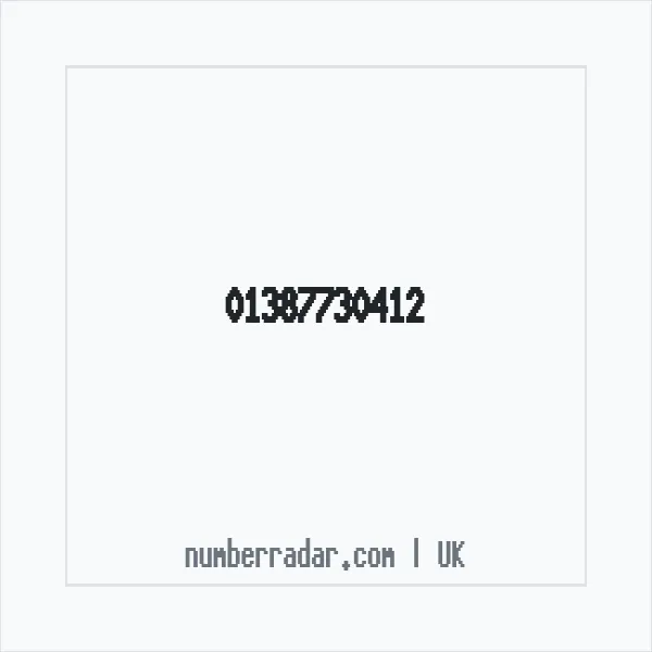 Reverse number check for +44 1387 730412 — who called me?