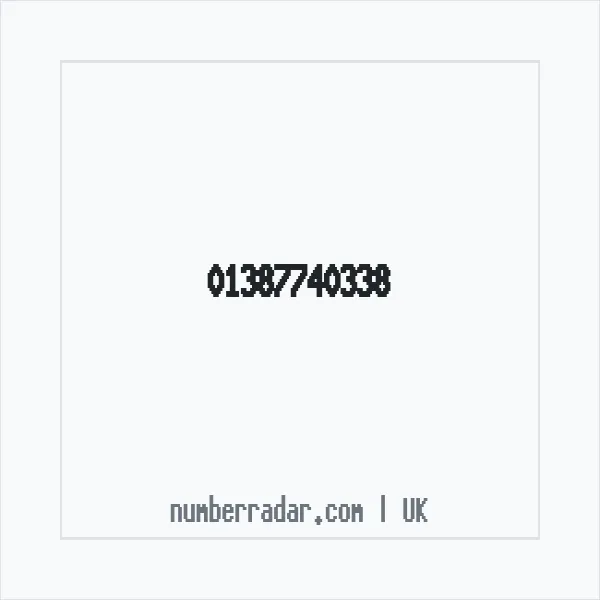 Reverse number check for +44 1387 740338 — who called me?