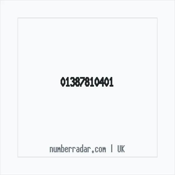 Reverse number check for +44 1387 810401 — who called me?