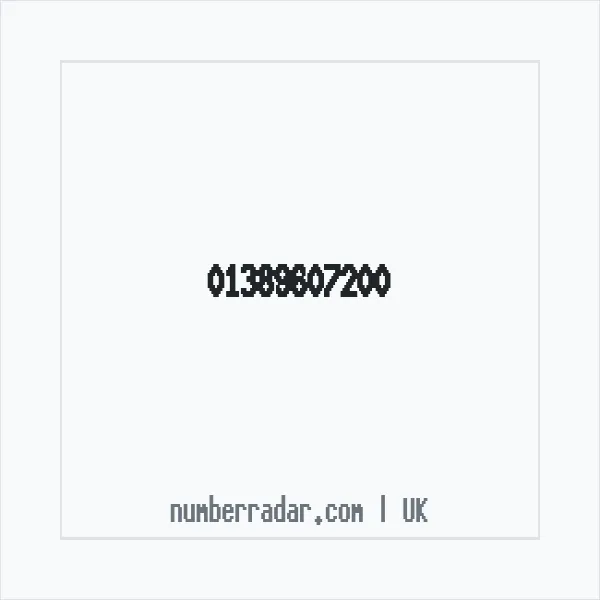 Reverse number check for +44 1389 607200 — who called me?
