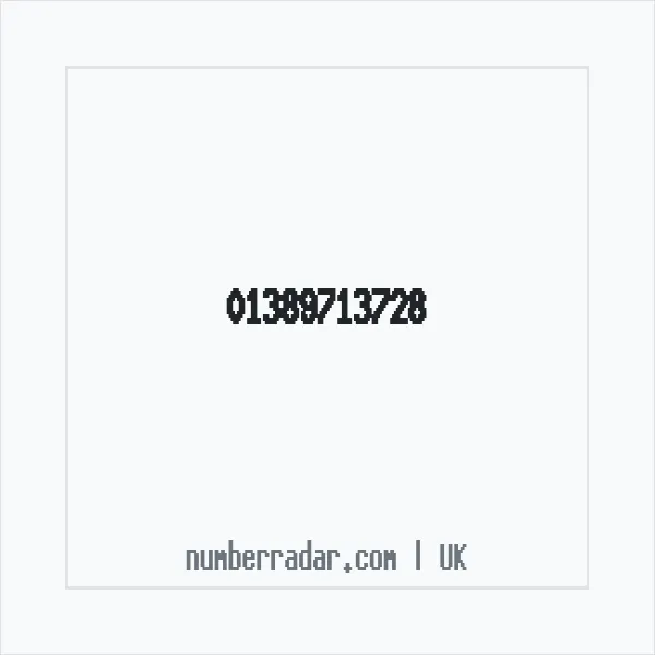 Reverse number check for +44 1389 713728 — who called me?
