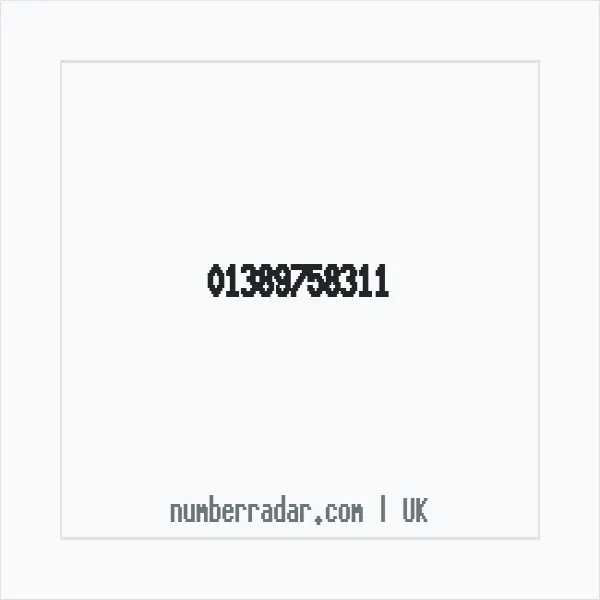 Reverse number check for +44 1389 758311 — who called me?