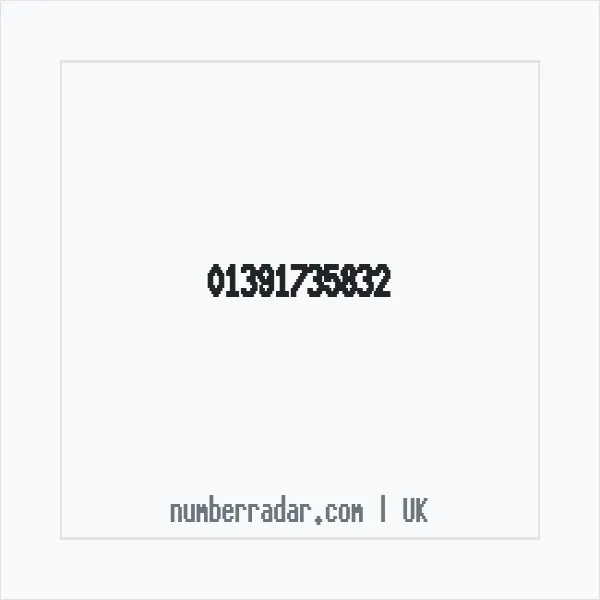 Reverse number check for +44 1391 735832 — who called me?