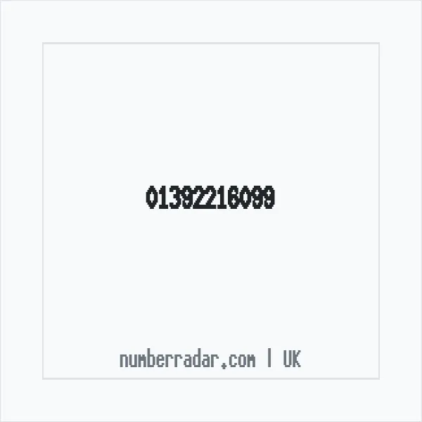 Reverse number check for +44 1392 216099 — who called me?
