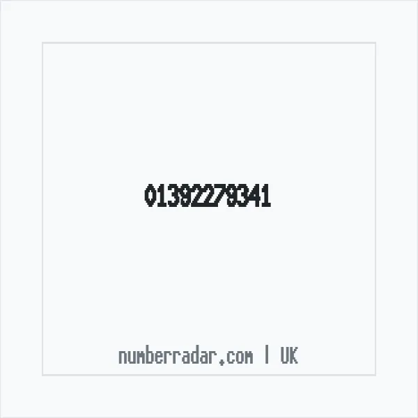 Reverse number check for +44 1392 279341 — who called me?