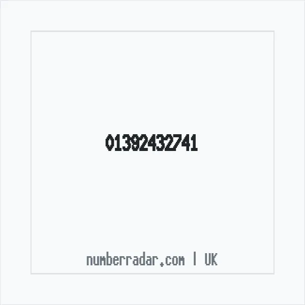 Reverse number check for +44 1392 432741 — who called me?