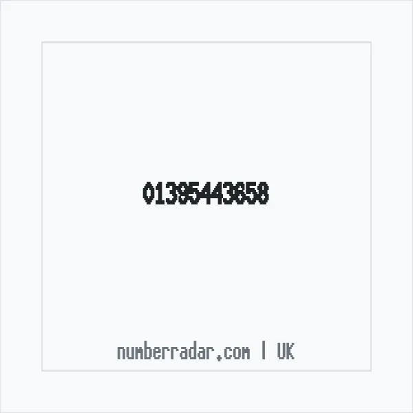Reverse number check for +44 1395 443658 — who called me?