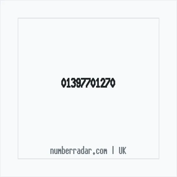 Reverse number check for +44 1397 701270 — who called me?