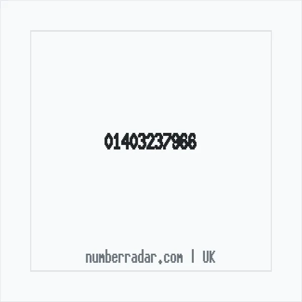 Reverse number check for +44 1403 237966 — who called me?