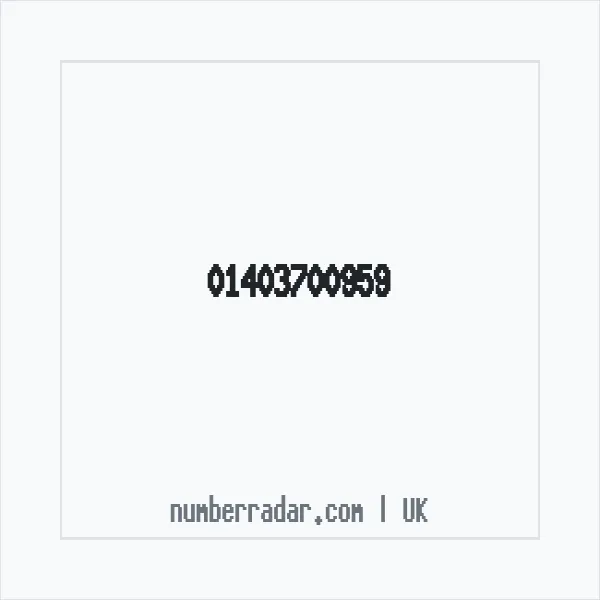 Reverse number check for +44 1403 700959 — who called me?