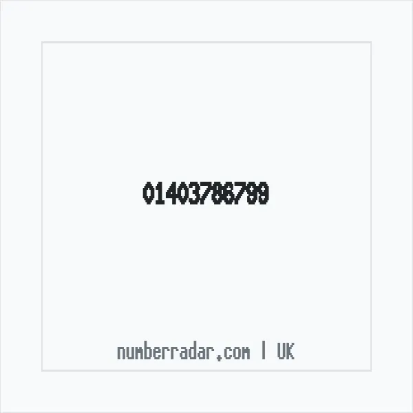 Reverse number check for +44 1403 786799 — who called me?