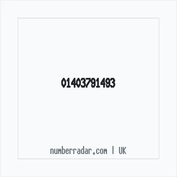 Reverse number check for +44 1403 791493 — who called me?