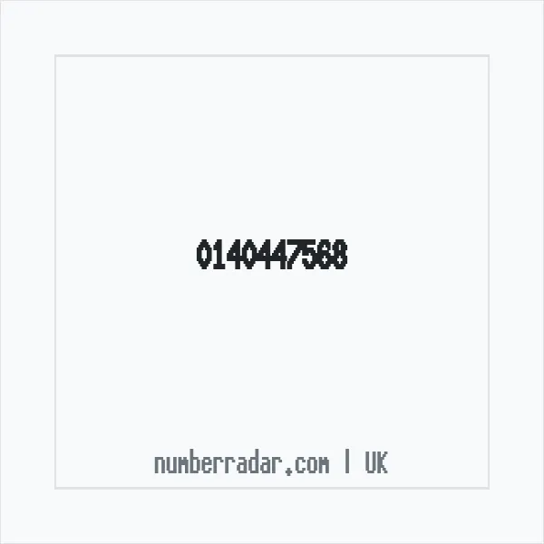 Reverse number check for +44 140447568 — who called me?