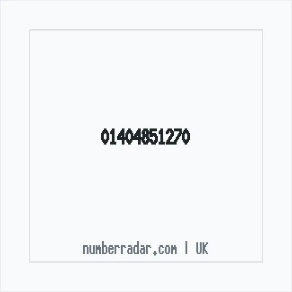 Reverse number check for +44 1404 851270 — who called me?
