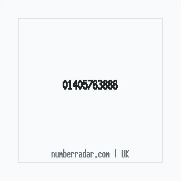 Reverse number check for +44 1405 763886 — who called me?