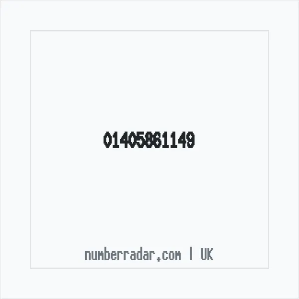 Reverse number check for +44 1405 861149 — who called me?