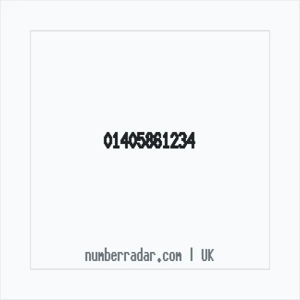Reverse number check for +44 1405 861234 — who called me?