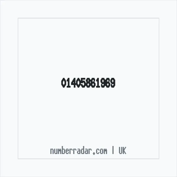 Reverse number check for +44 1405 861969 — who called me?