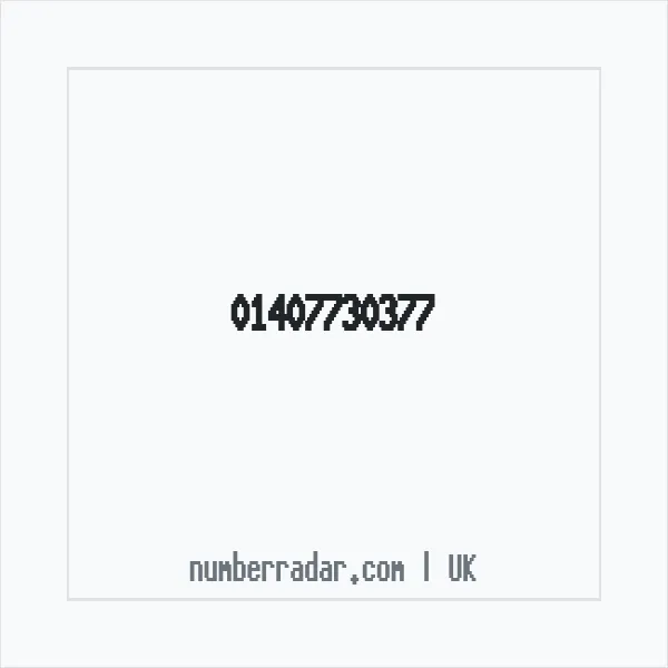 Reverse number check for +44 1407 730377 — who called me?
