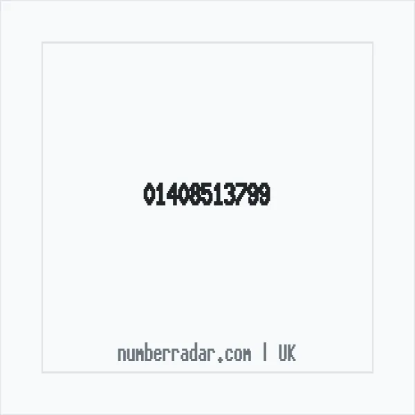 Reverse number check for +44 1408 513799 — who called me?