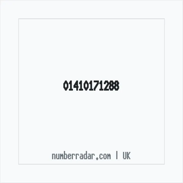 Reverse number check for +44 141 017 1288 — who called me?