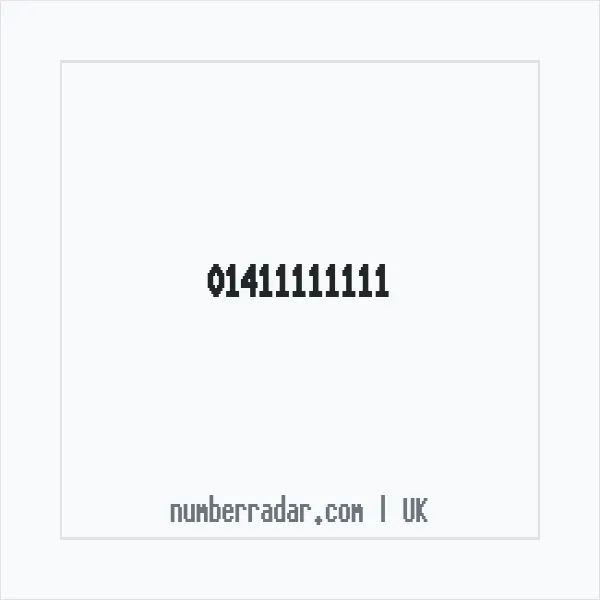 Reverse number check for +44 141 111 1111 — who called me?