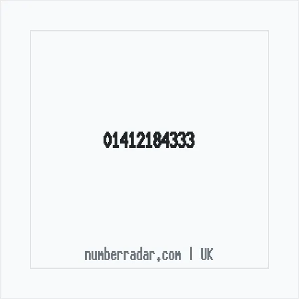 Reverse number check for +44 141 218 4333 — who called me?