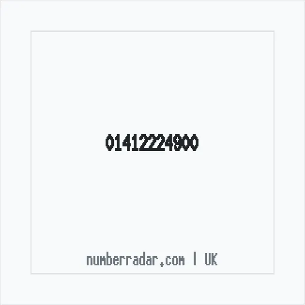 Reverse number check for +44 141 222 4900 — who called me?