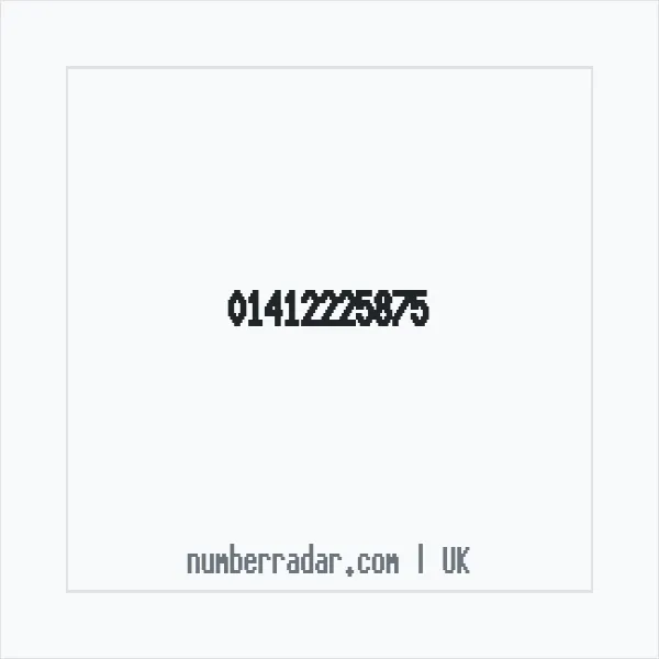 Reverse number check for +44 141 222 5875 — who called me?