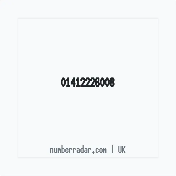 Reverse number check for +44 141 222 6008 — who called me?