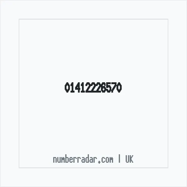 Reverse number check for +44 141 222 6570 — who called me?