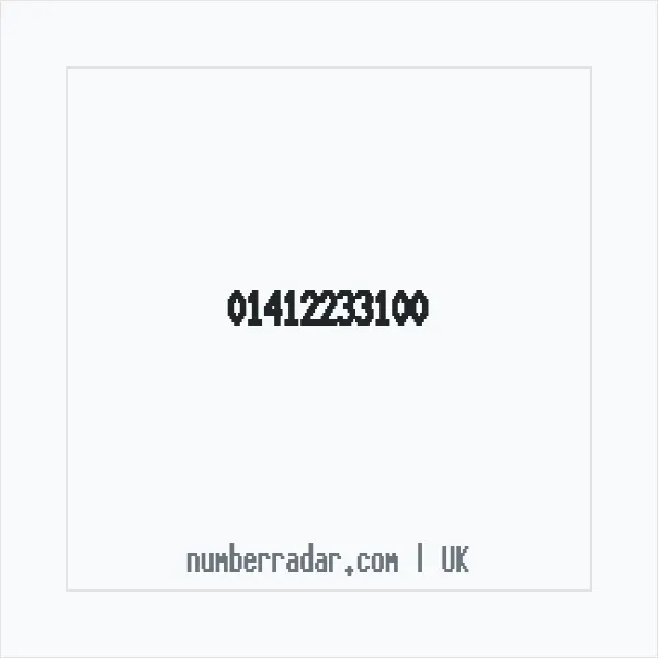 Reverse number check for +44 141 223 3100 — who called me?