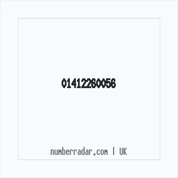 Reverse number check for +44 141 226 0056 — who called me?