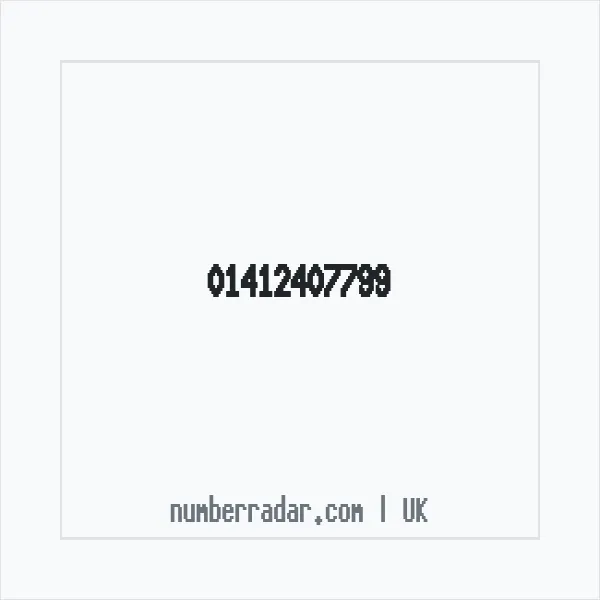 Reverse number check for +44 141 240 7799 — who called me?