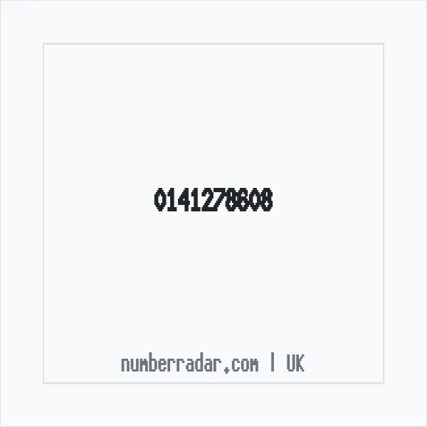 Reverse number check for +44 141278608 — who called me?