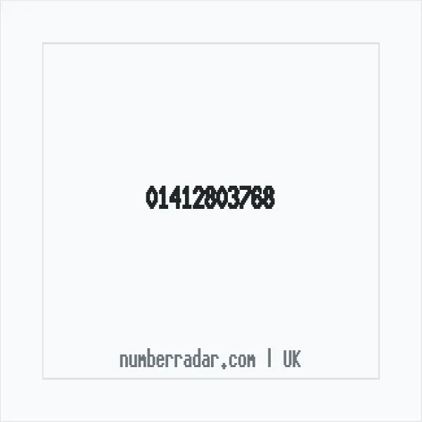 Reverse number check for +44 141 280 3768 — who called me?