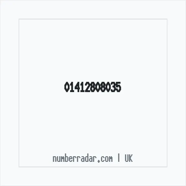 Reverse number check for +44 141 280 8035 — who called me?