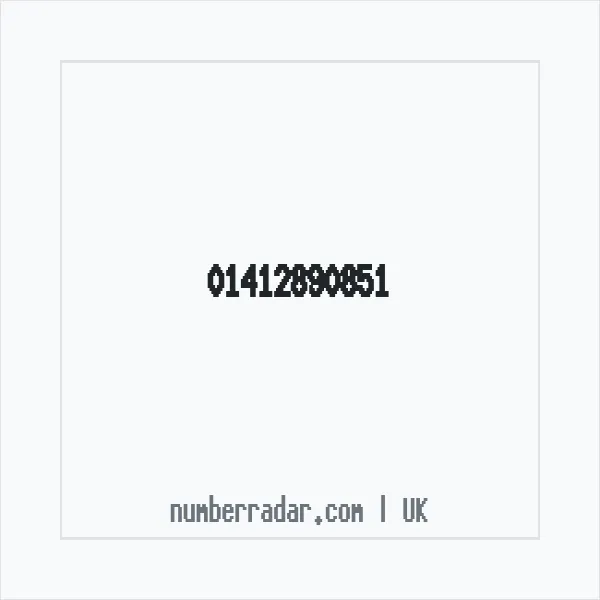 Reverse number check for +44 141 289 0851 — who called me?