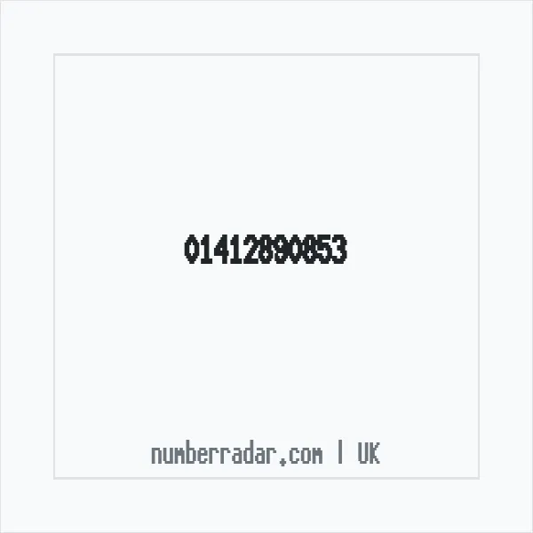 Reverse number check for +44 141 289 0853 — who called me?
